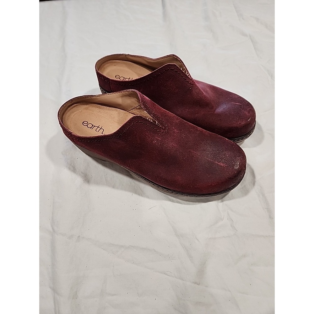 Earth Women's Kolia Mule 9, Dark Red New